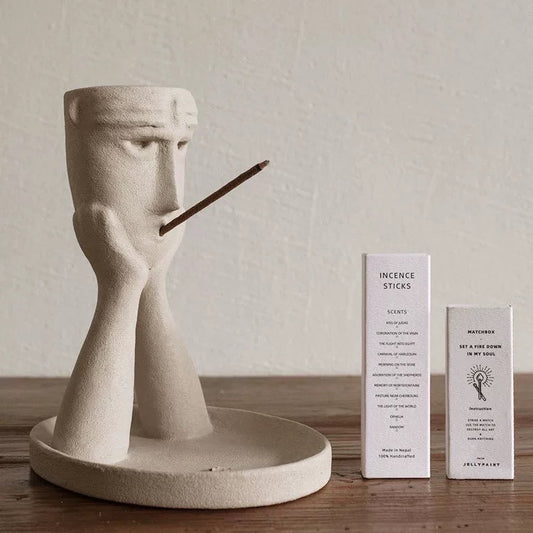 Contemplation Incense Holder | Minimal Stone-Style Design