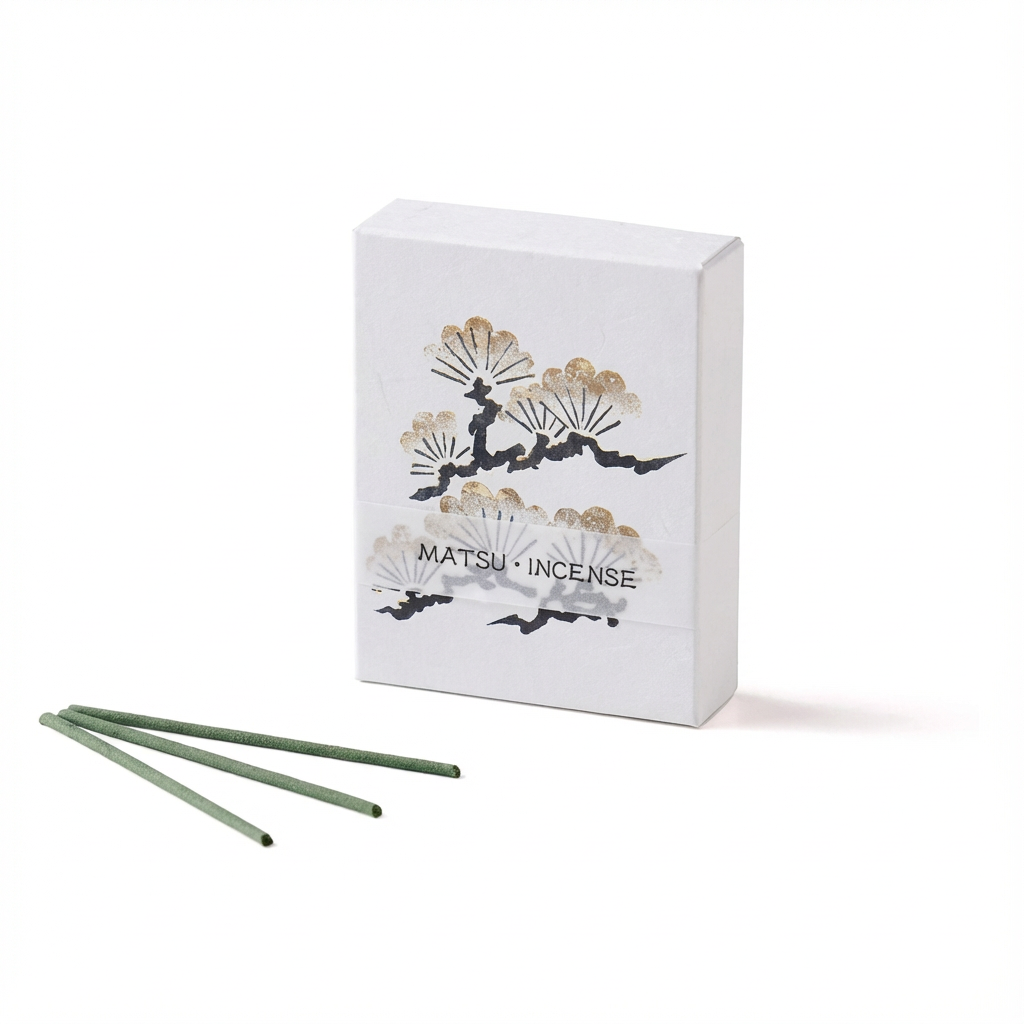 Kyoto Kousaido HANGA — Pine Incense | Sandalwood × Pine × Ros