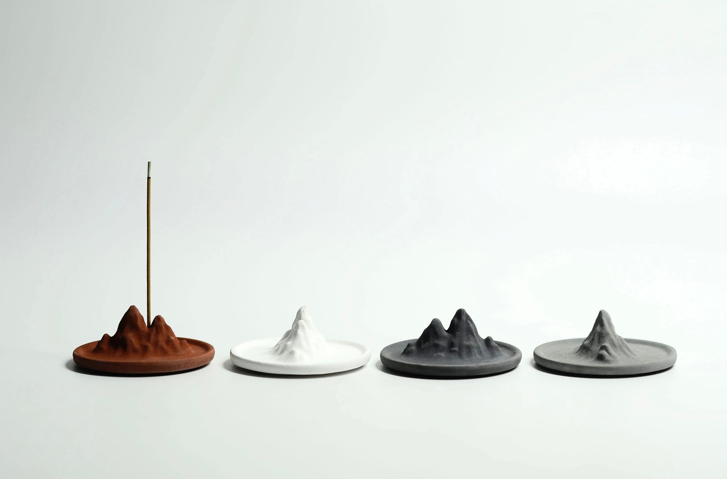 Mountain Form Concrete Incense Holder