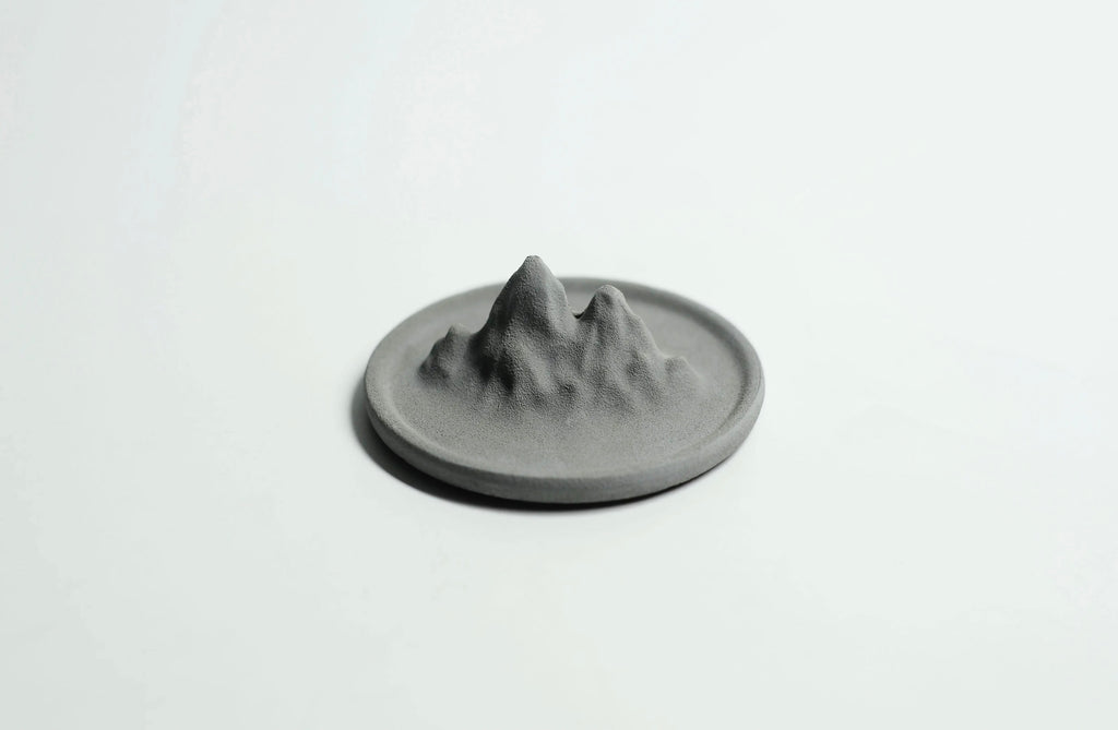 Mountain Form Concrete Incense Holder