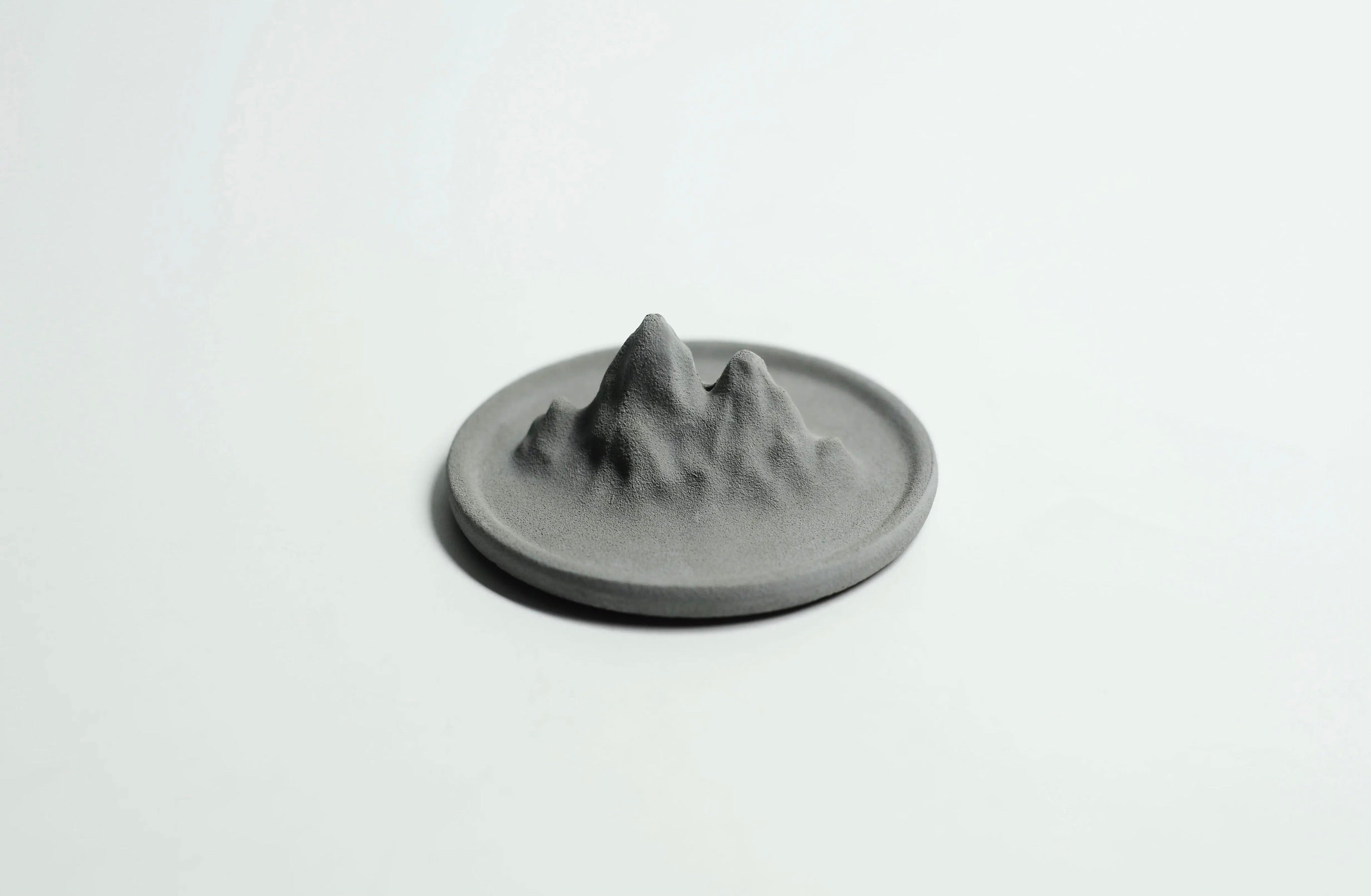 Mountain Form Concrete Incense Holder