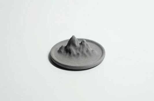 Mountain Form Concrete Incense Holder