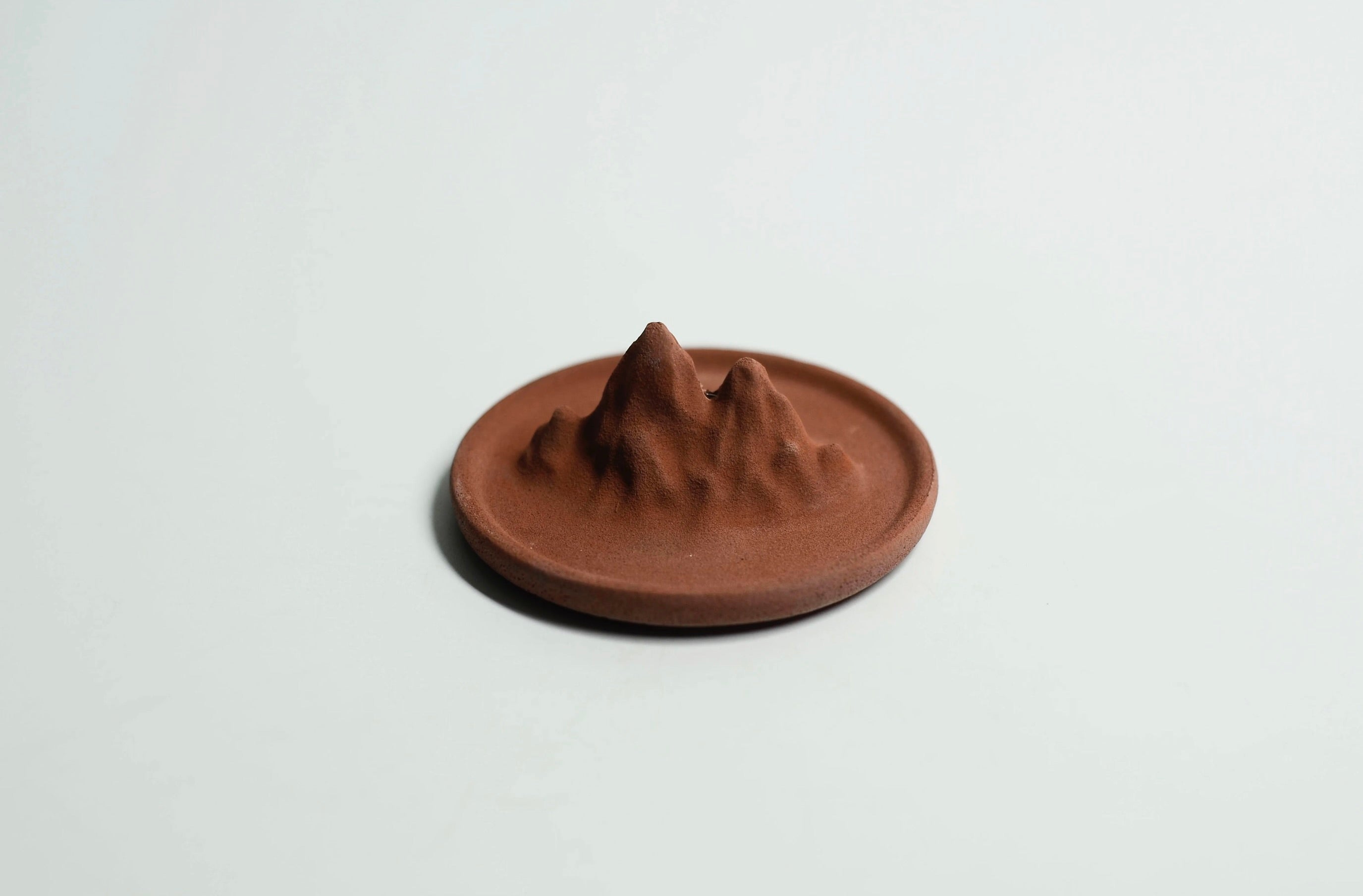 Mountain Form Concrete Incense Holder