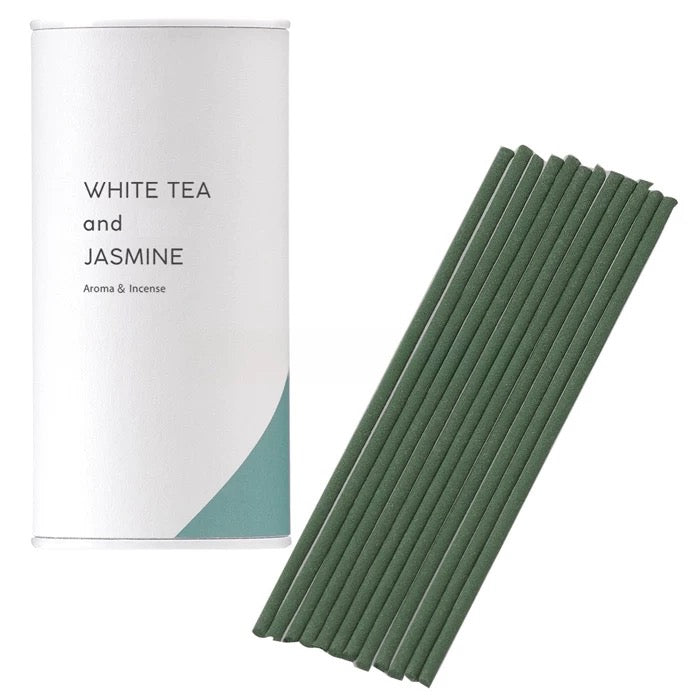 Bâtonnets d'encens au thé blanc et au jasmin | Frais, délicats et aériens