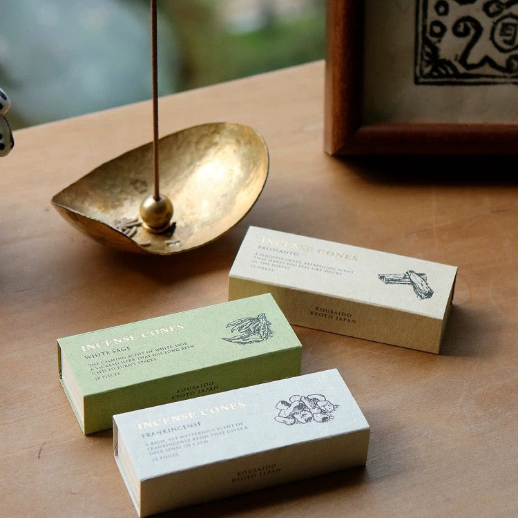 Kousaido Cone Incense – White Sage | 10 Cones