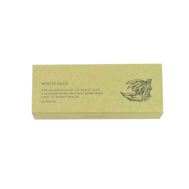 Kousaido Cone Incense – White Sage | 10 Cones