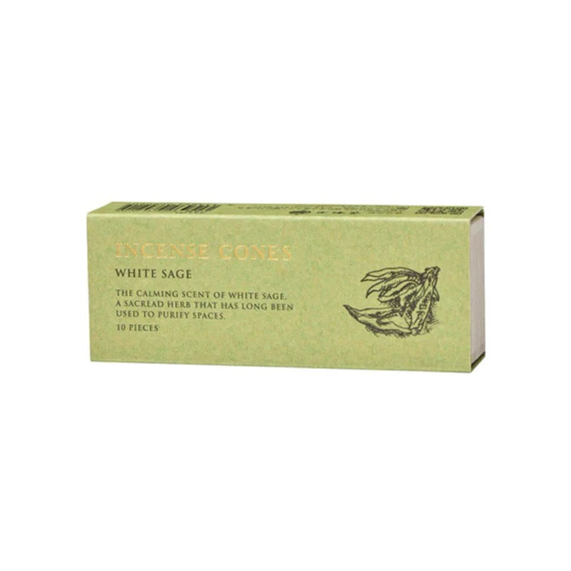 Kousaido Cone Incense – White Sage | 10 Cones