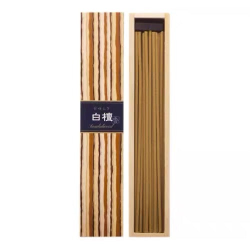 Nippon Kodo Kayuragi — Sandalwood Incense Sticks (40 Sticks)