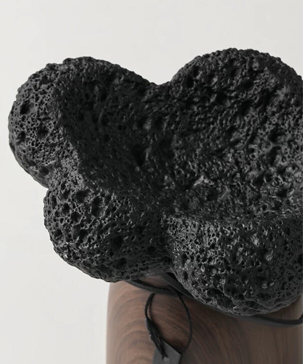 Wabi-Sabi Incense Burner | Minimalist Ceramic & Walnut Aroma Holder