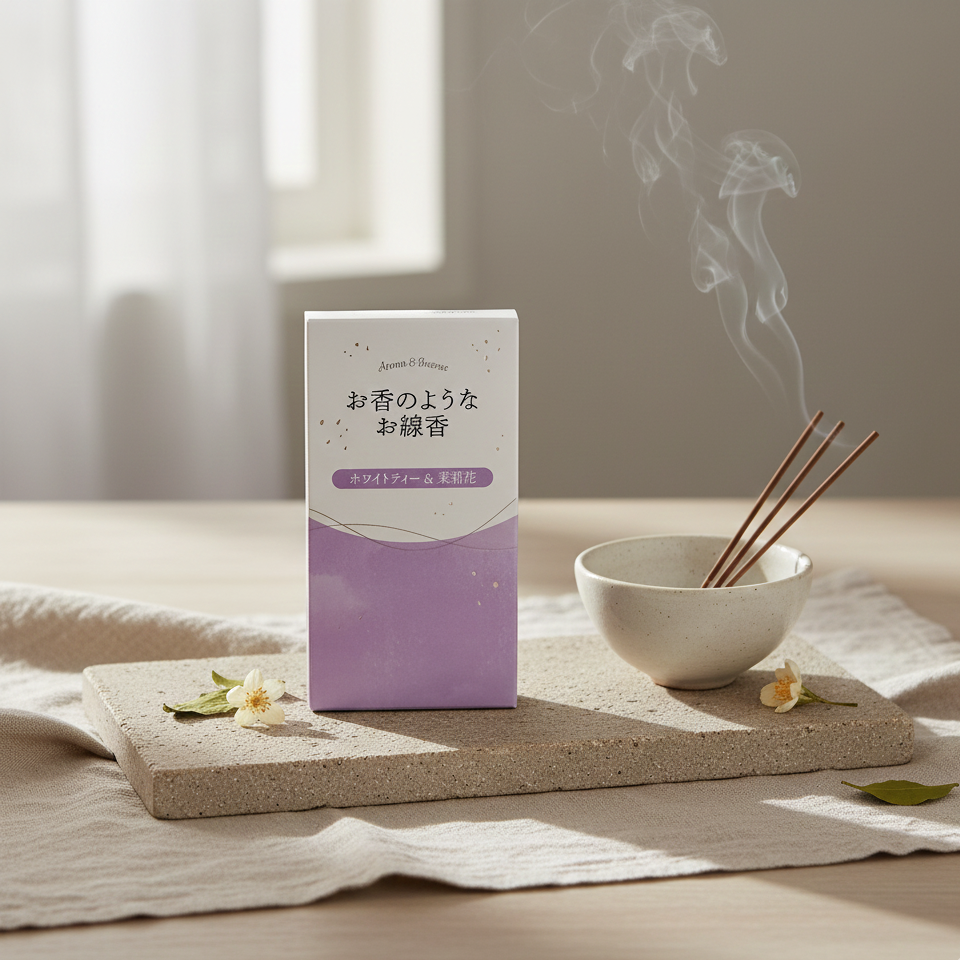 Aroma & Incense – White Tea & Jasmine | Clean, Serene, Refreshing