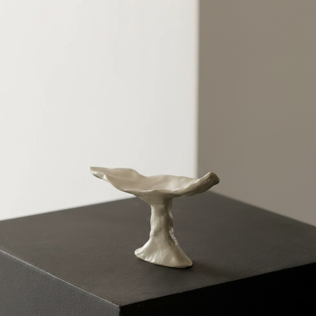 Sculptural Ceramic Incense Holder — Nordic Minimalist Vintage Style